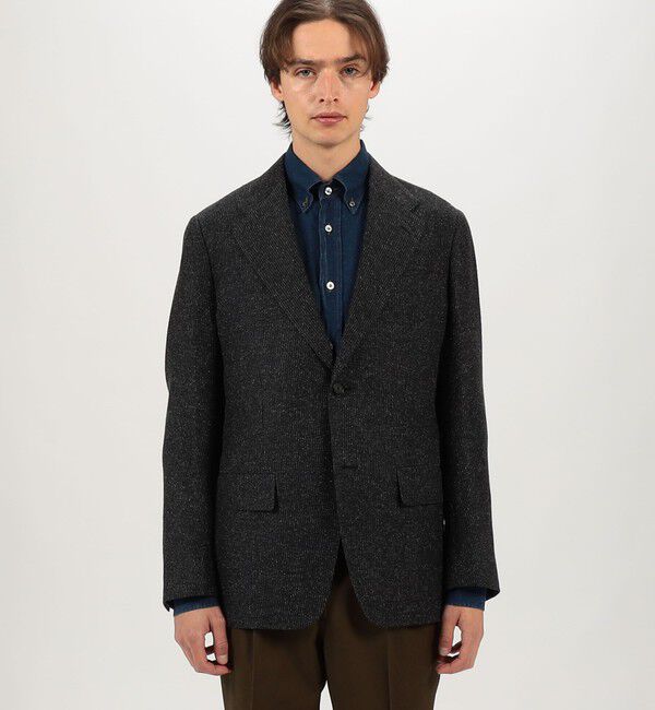 TOMORROWLAND MENS「シルクウール シングルブレステッド 2Bジャケット」|テーラードジャケット|