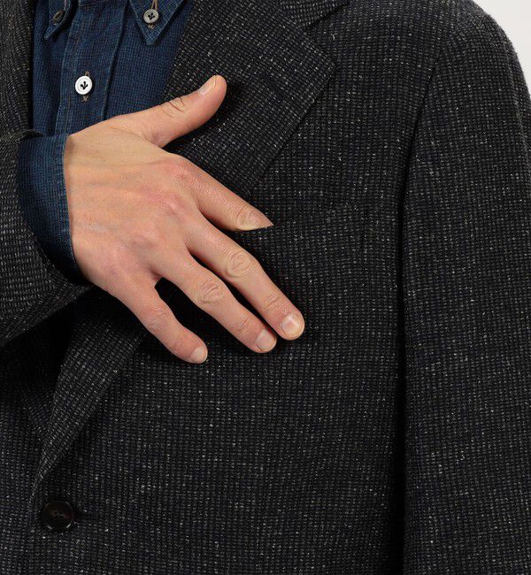 TOMORROWLAND MENS「シルクウール シングルブレステッド 2Bジャケット」|テーラードジャケット|