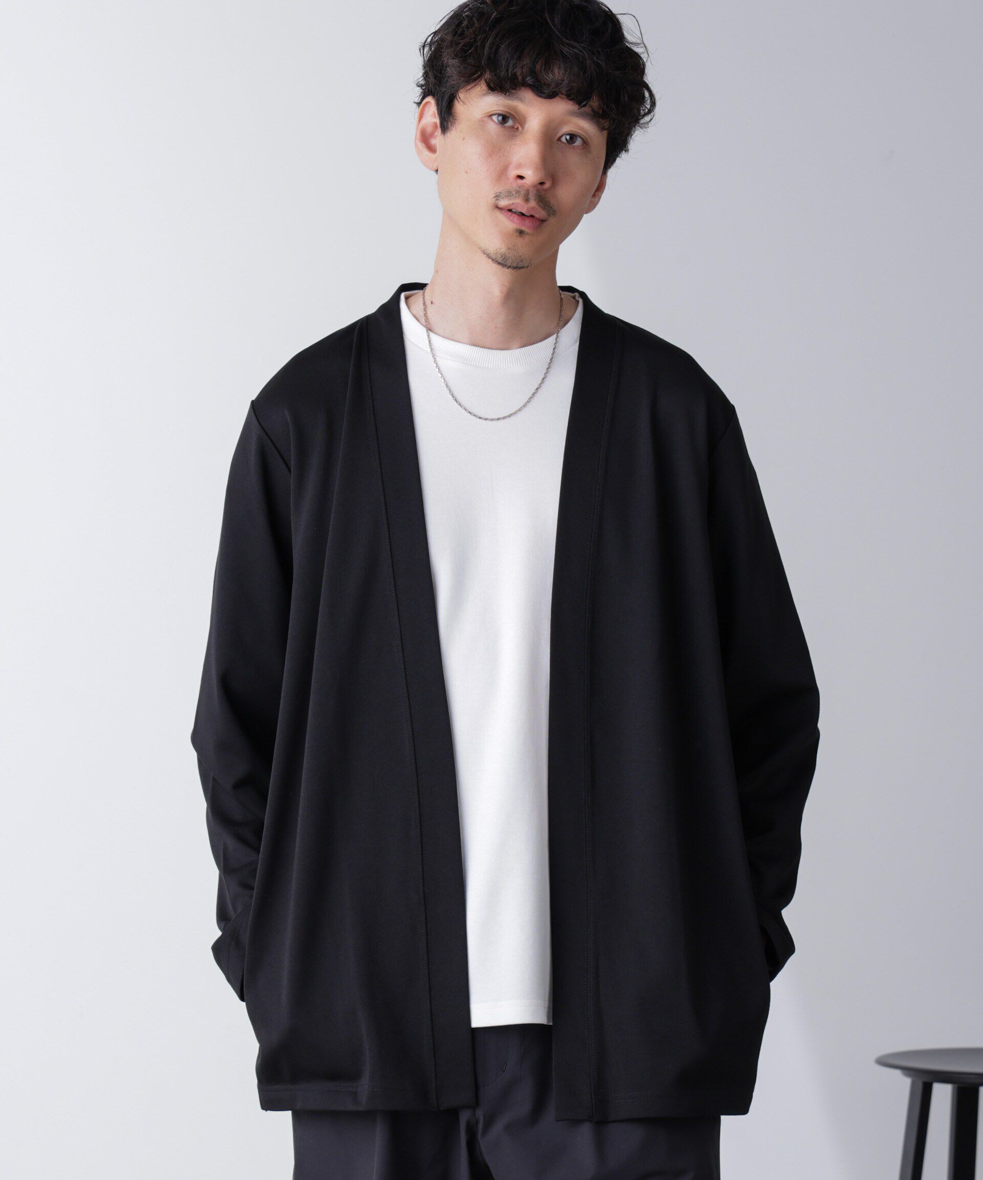 nano･universe「ダブルジャージー着流しカーディガン 24AW」|Tシャツ・カットソー|