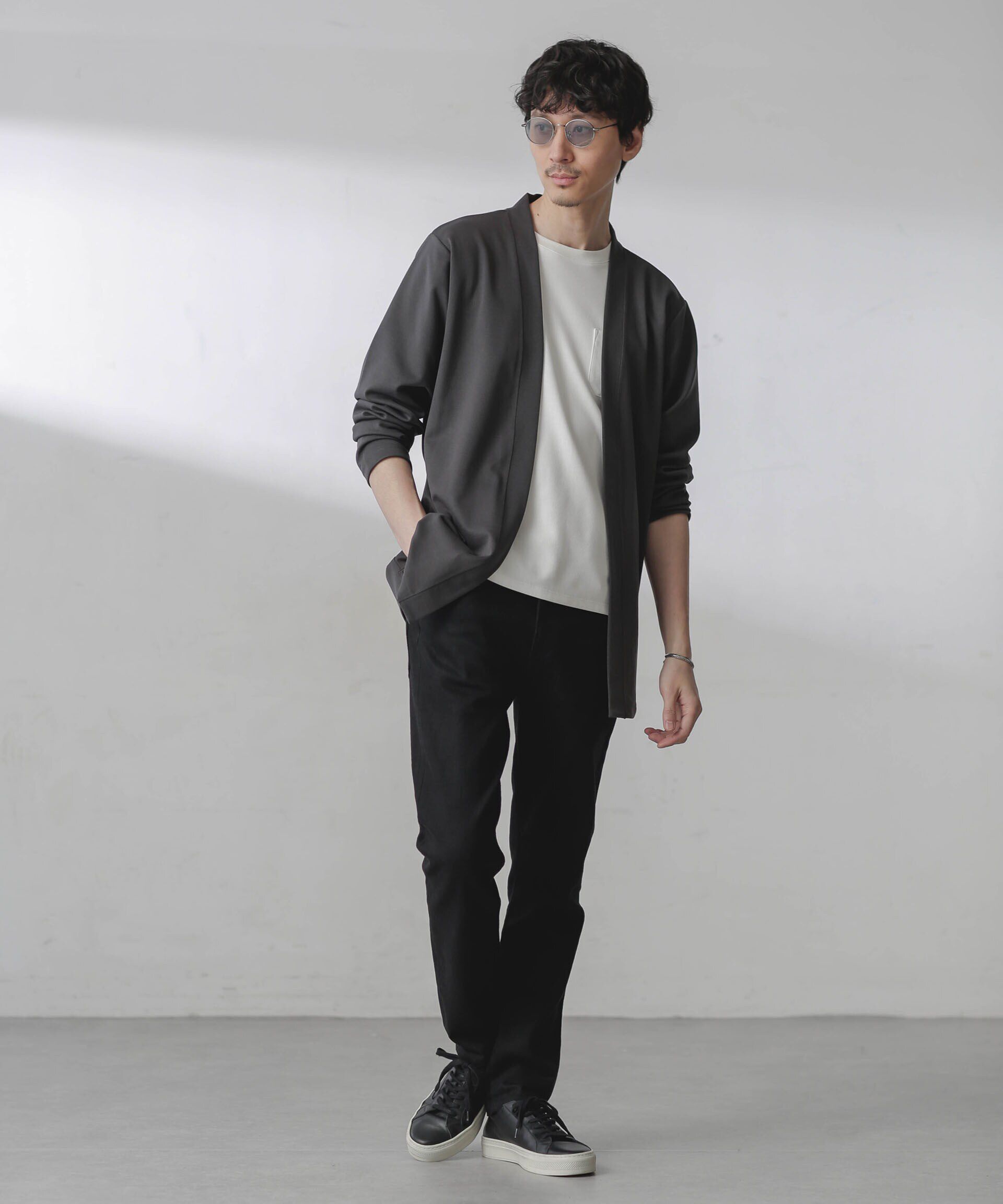 nano･universe「ダブルジャージー着流しカーディガン 24AW」|Tシャツ・カットソー|