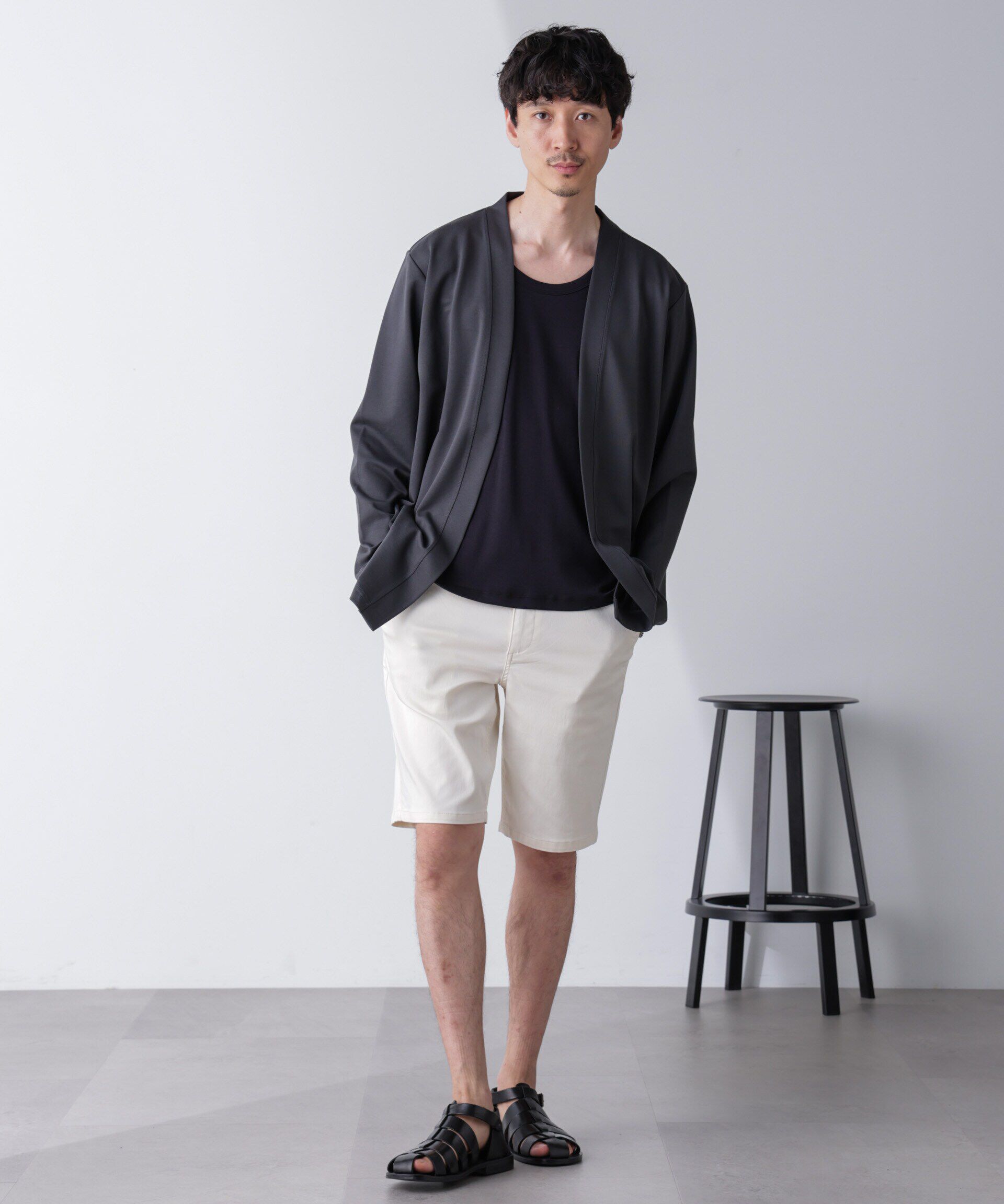 nano･universe「ダブルジャージー着流しカーディガン 24AW」|Tシャツ・カットソー|