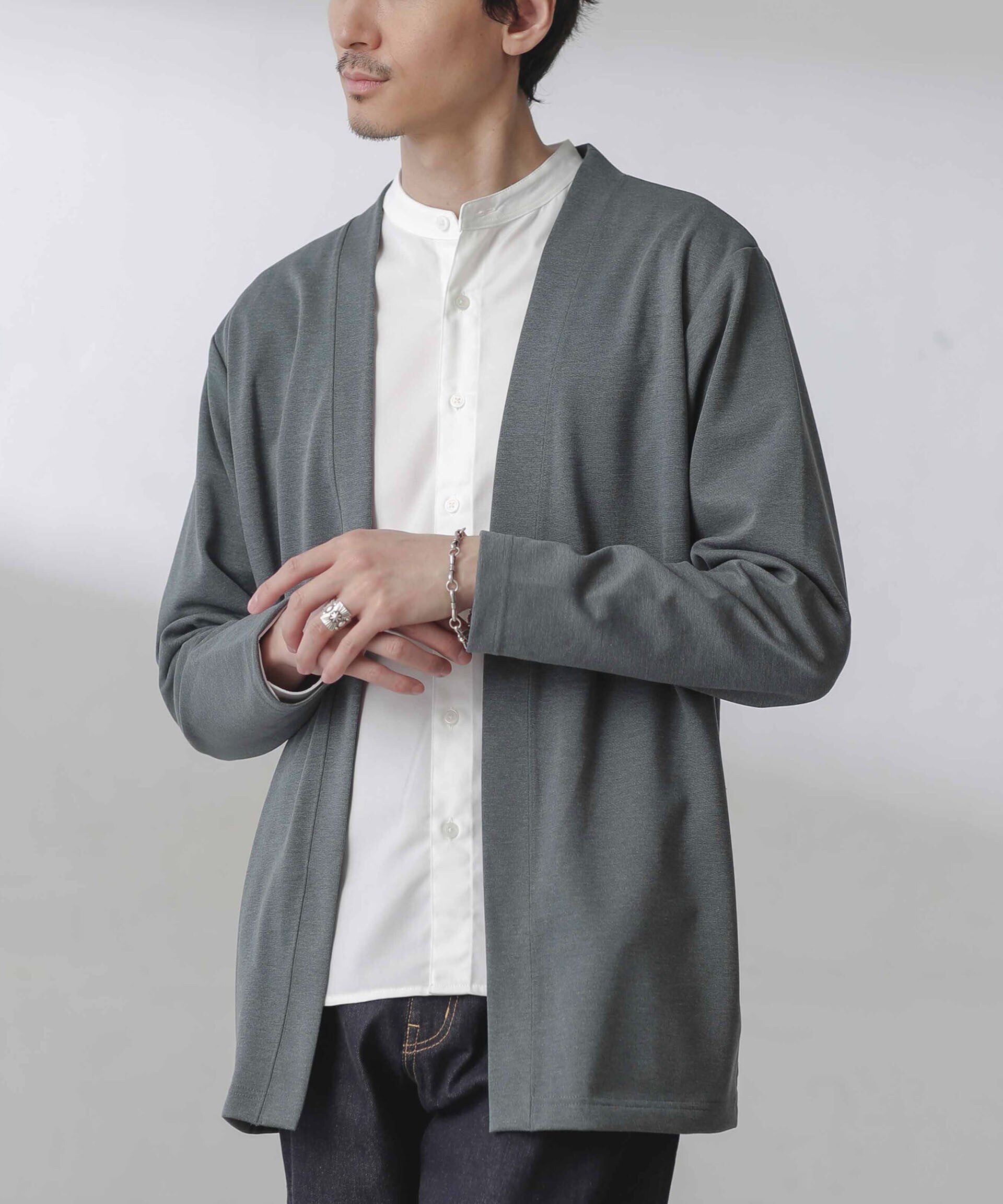 nano･universe「ダブルジャージー着流しカーディガン 24AW」|Tシャツ・カットソー|