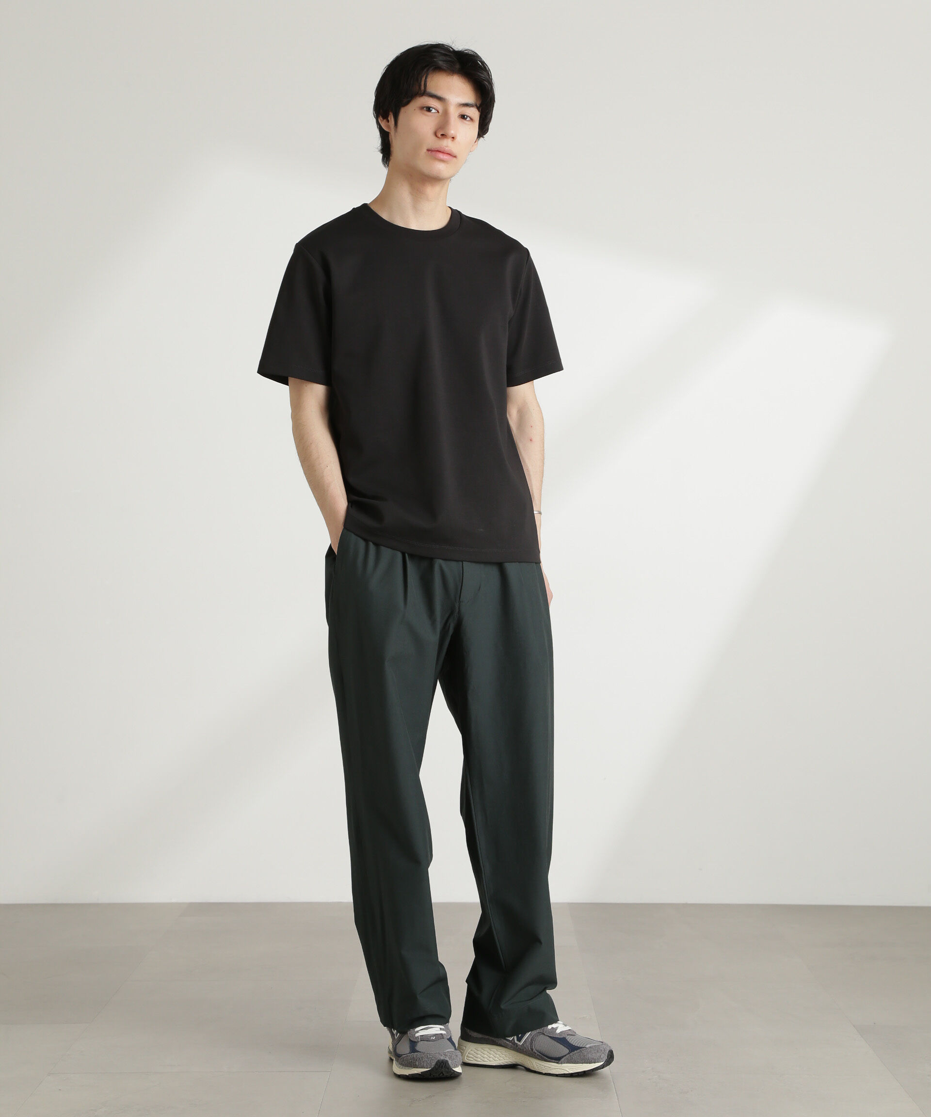 nano･universe「ダブルスムースクルーネックTシャツ 半袖」|Tシャツ・カットソー|