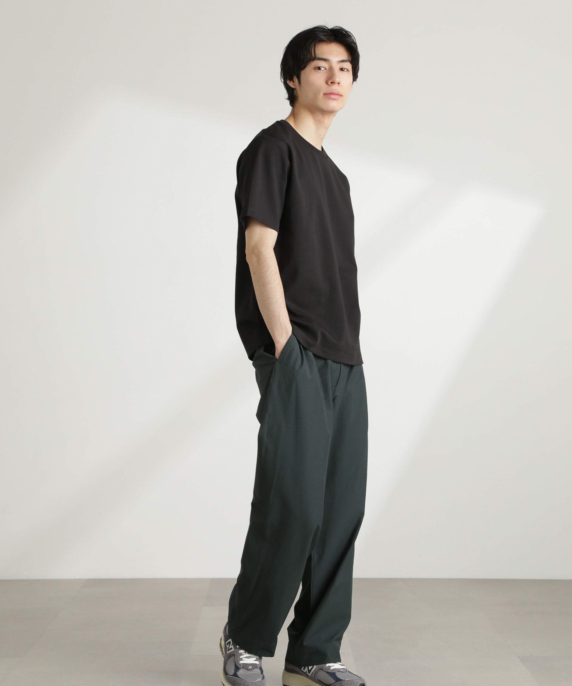 nano･universe「ダブルスムースクルーネックTシャツ 半袖」|Tシャツ・カットソー|