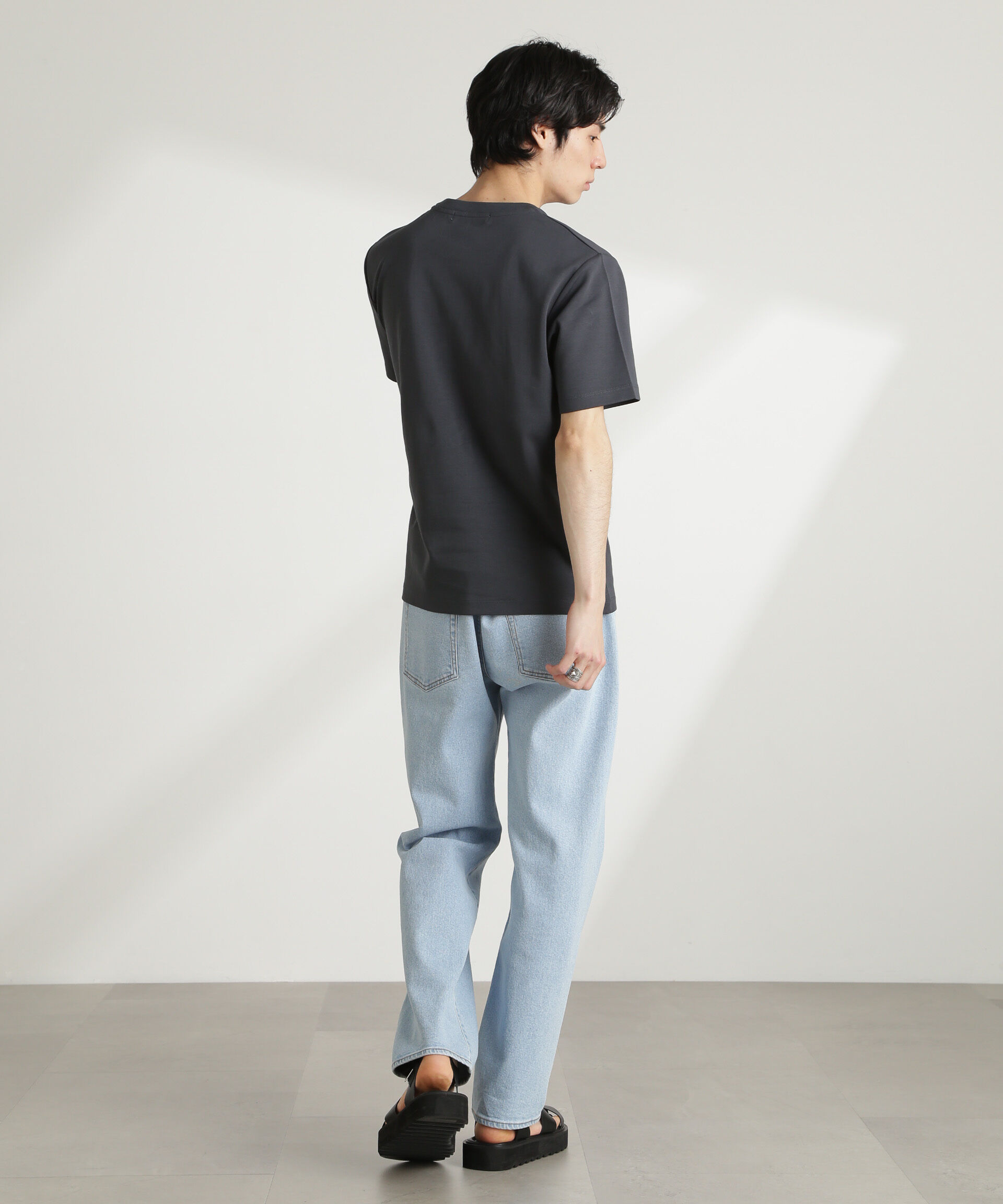 nano･universe「ダブルスムースクルーネックTシャツ 半袖」|Tシャツ・カットソー|