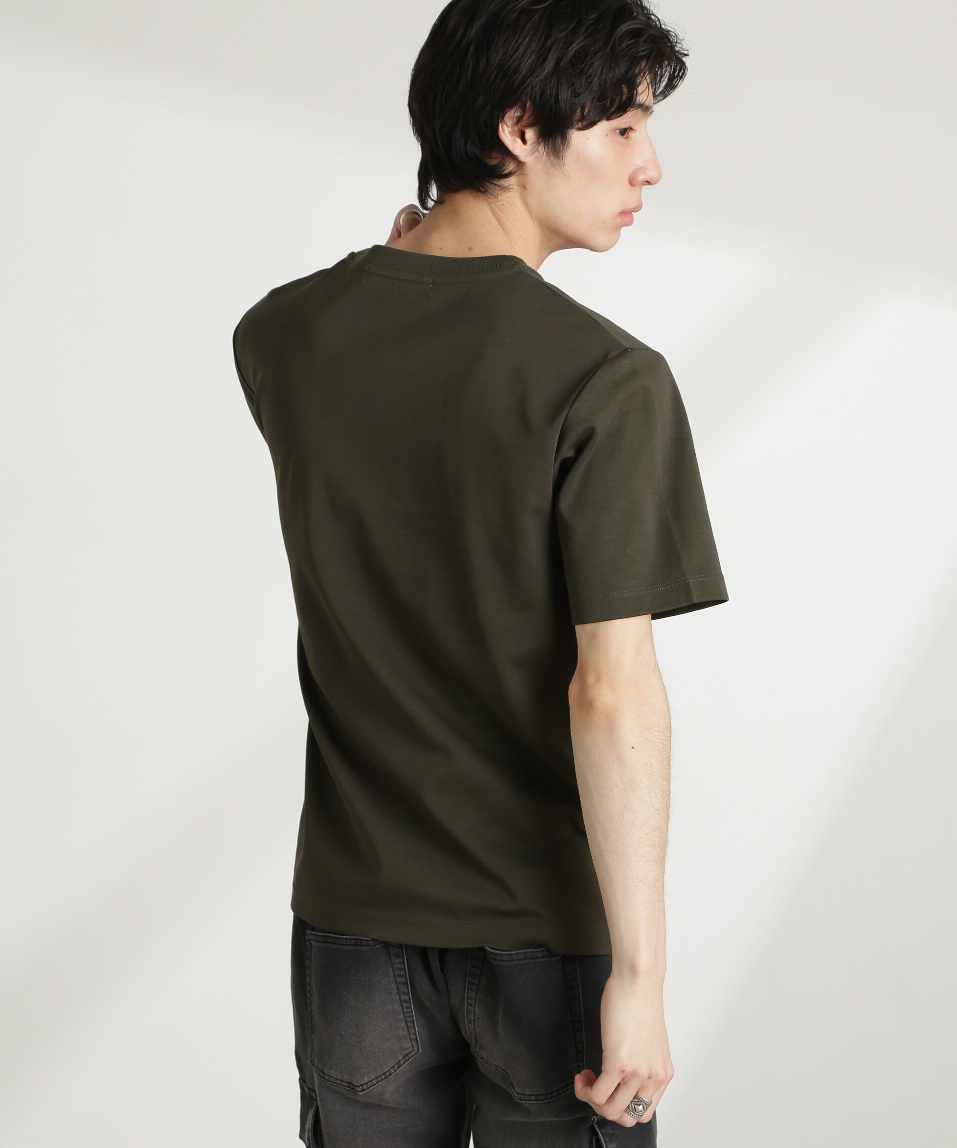 nano･universe「ダブルスムースクルーネックTシャツ 半袖」|Tシャツ・カットソー|