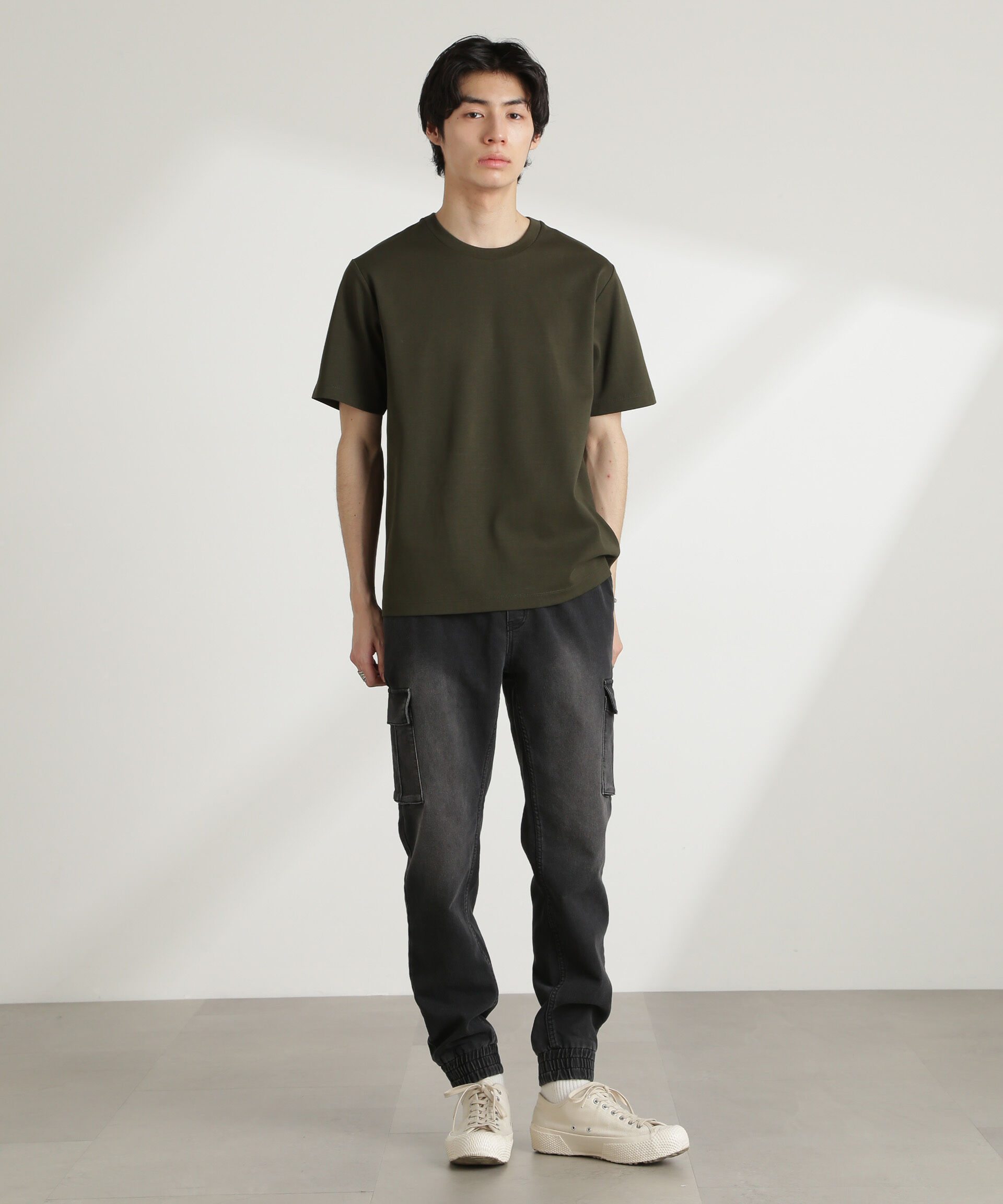 nano･universe「ダブルスムースクルーネックTシャツ 半袖」|Tシャツ・カットソー|