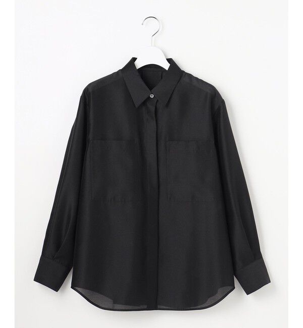 自由区「【カタログ掲載・羽織りとしても】シャイニーオーガンジーシアー シャツ」|シャツ・ブラウス|