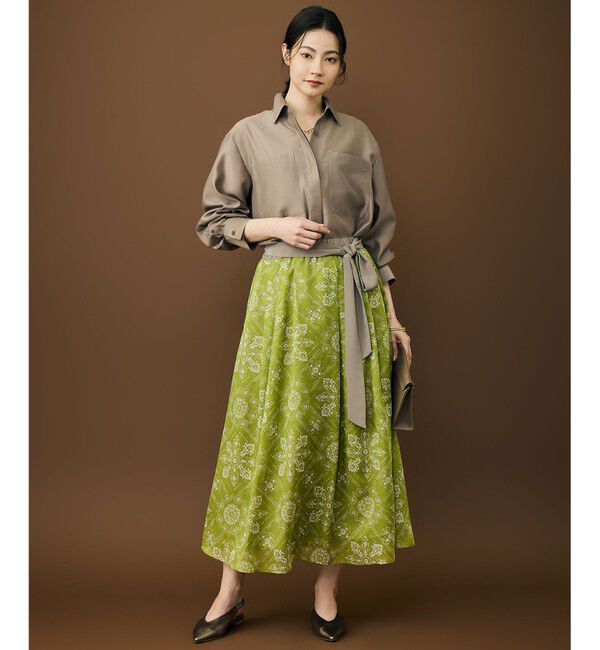 自由区「【カタログ掲載・羽織りとしても】シャイニーオーガンジーシアー シャツ」|シャツ・ブラウス|