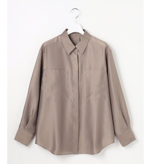 自由区「【カタログ掲載・羽織りとしても】シャイニーオーガンジーシアー シャツ」|シャツ・ブラウス|