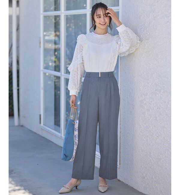 any SiS「【洗える】ラッフルレース トップス」|シャツ・ブラウス|