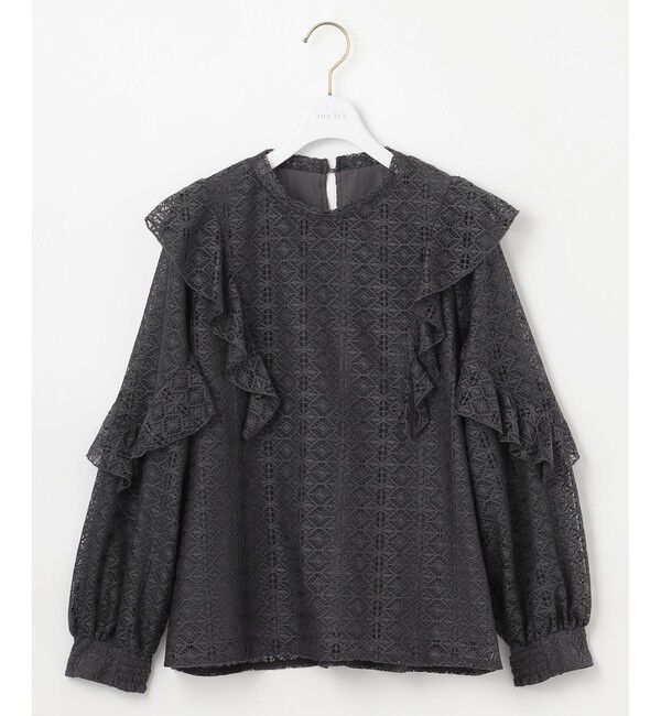 any SiS「【洗える】ラッフルレース トップス」|シャツ・ブラウス|