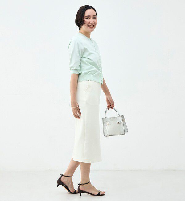 NOLLEY'S「《手洗い可能》コットンテックス6分袖カーディガン」|カーディガン|