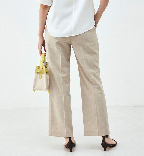 NOLLEY'S sophi「《セットアップ対応》ウォッシャブルブリーザブルシャンブレーセミワイドパンツ」|その他|