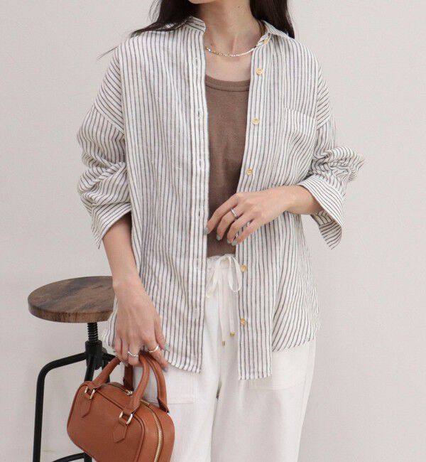 fredy emue「LINEN100 2WAYカシュクールシャツ」|シャツ・ブラウス|