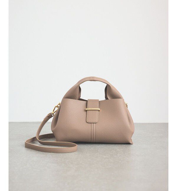 VIS「【軽量】フロント金具エアリーソフトミニショルダーバッグ」|ショルダー・メッセンジャー|ベージュ系(29)