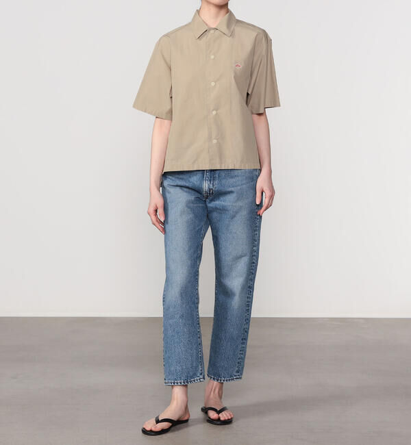 DANTON「DANTON | コットン サイドスリット半袖シャツ WOMEN」|シャツ・ブラウス|