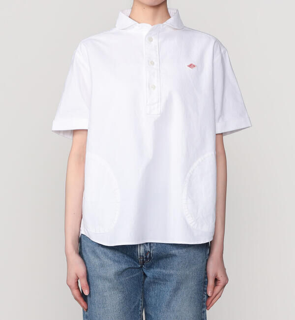 DANTON「DANTON | オックスフォード 丸襟半袖プルオーバーシャツ SOLID WOMEN」|シャツ・ブラウス|