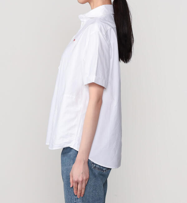 DANTON「DANTON | オックスフォード 丸襟半袖プルオーバーシャツ SOLID WOMEN」|シャツ・ブラウス|