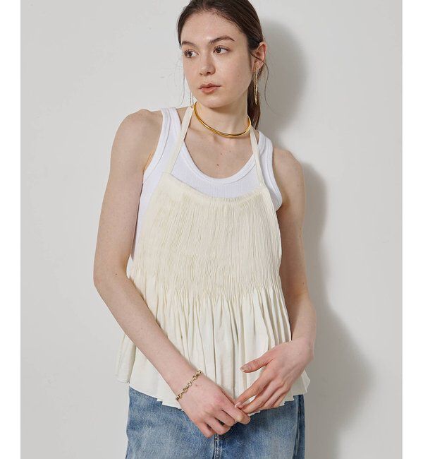  「ホルターネックギャザーブラウス」|シャツ・ブラウス|