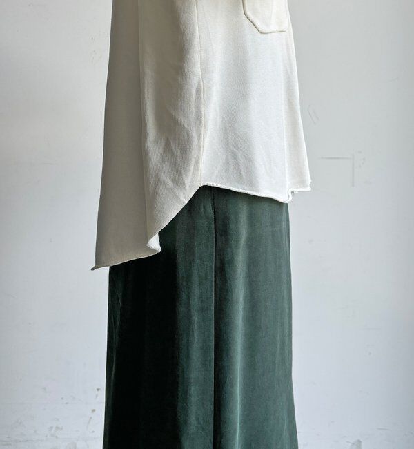  「【WEB限定】ニット異素材切替シャツ」|ニット・セーター|