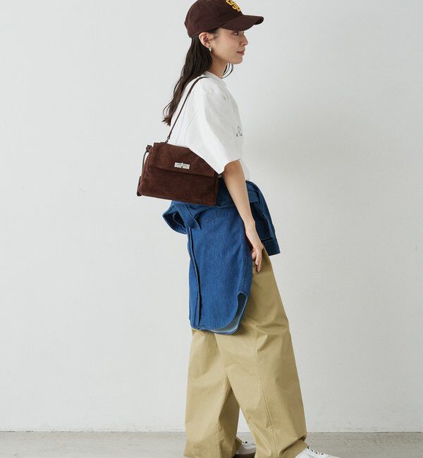  「《WEB限定》スエードフラップミニトートバッグ」|トートバッグ|