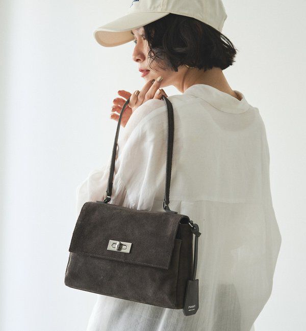  「《WEB限定》スエードフラップミニトートバッグ」|トートバッグ|