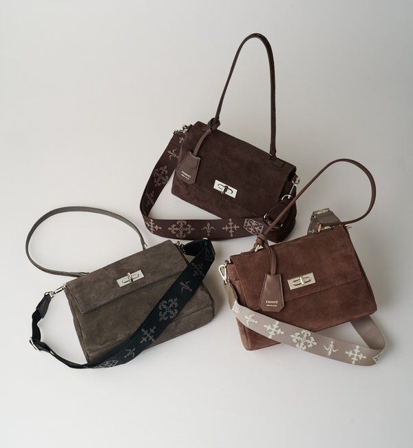  「《WEB限定》スエードフラップミニトートバッグ」|トートバッグ|