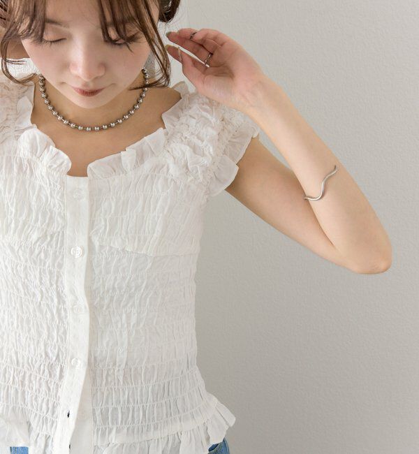  「シャーリングフレンチブラウス」|シャツ・ブラウス|