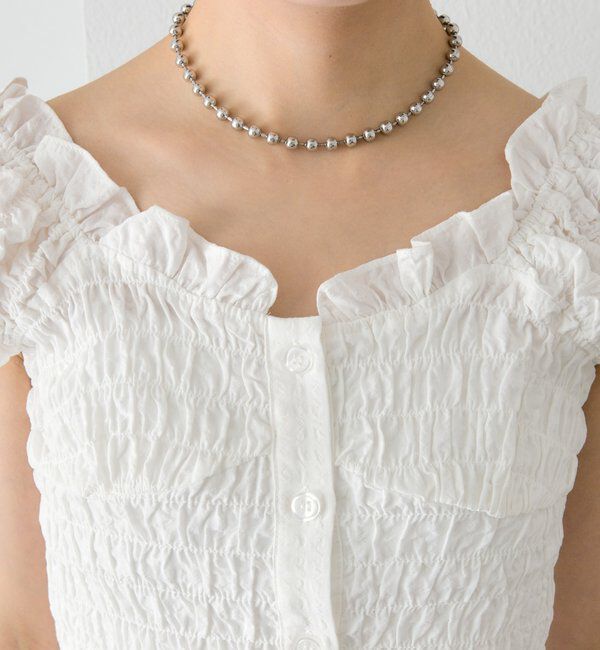  「シャーリングフレンチブラウス」|シャツ・ブラウス|