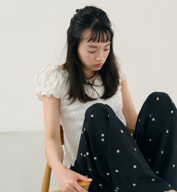  「シャーリングフレンチブラウス」|シャツ・ブラウス|