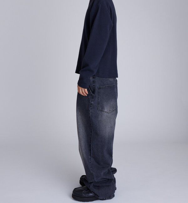  「【UNISEX】Sourcreamワッフルヘンリーネックトップス」|Tシャツ・カットソー|