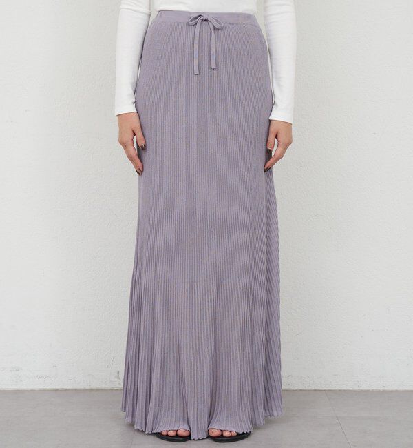  「シアープリーツニットスカート」|スカート|