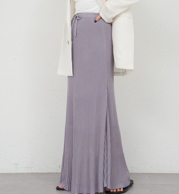  「シアープリーツニットスカート」|スカート|