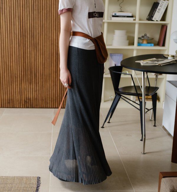  「シアープリーツニットスカート」|スカート|