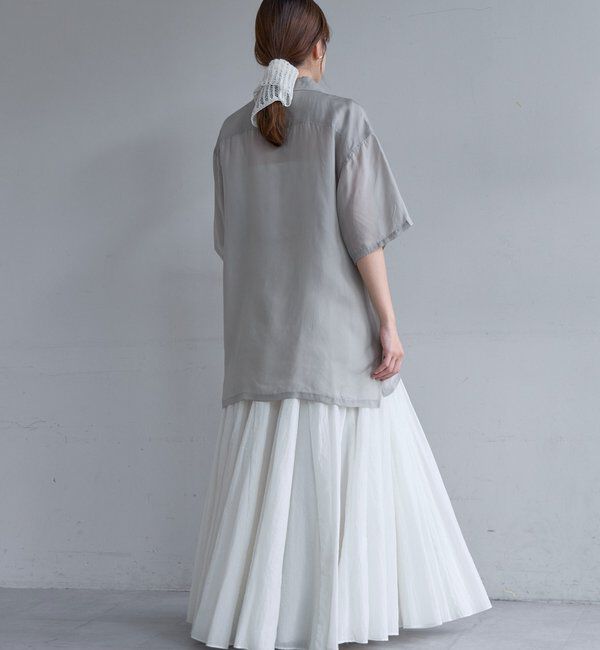  「フィブリルキュプラ半袖シャツ」|シャツ・ブラウス|