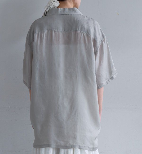  「フィブリルキュプラ半袖シャツ」|シャツ・ブラウス|