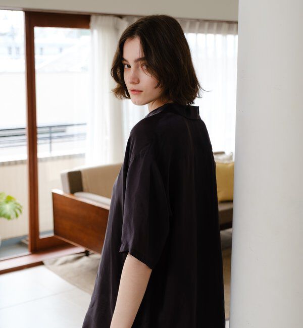  「フィブリルキュプラ半袖シャツ」|シャツ・ブラウス|