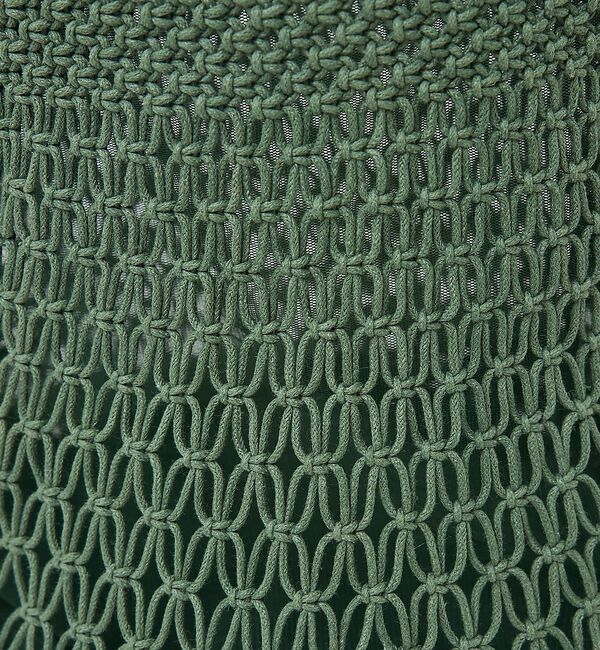 collex「【ANANS】SMALL マクラメトートバッグ　グリーン【予約】」|かごバッグ|