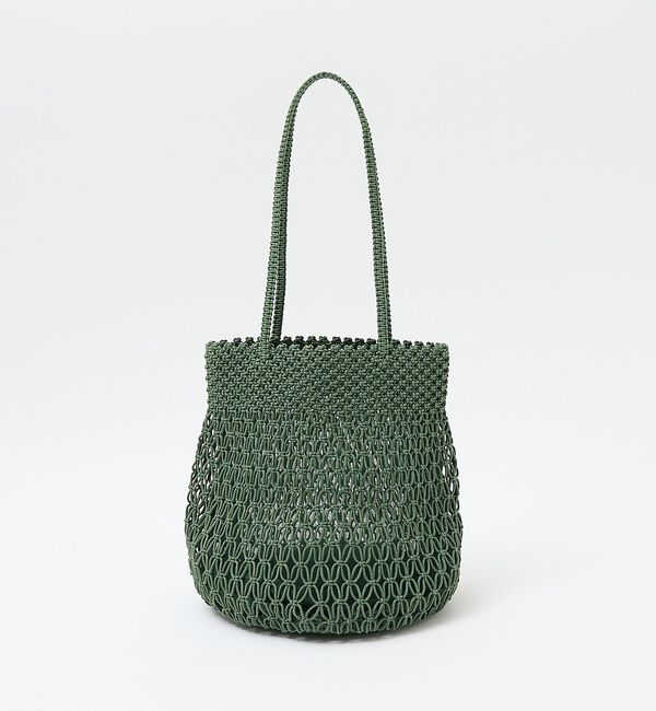 collex「【ANANS】SMALL マクラメトートバッグ　グリーン【予約】」|かごバッグ|