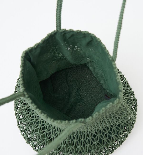 collex「【ANANS】SMALL マクラメトートバッグ　グリーン【予約】」|かごバッグ|