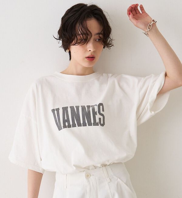 Rouge vif「【REMI RELIEF/レミレリーフ】別注 VANNES ロゴTEE/Tシャツ」|Tシャツ・カットソー|アイボリー