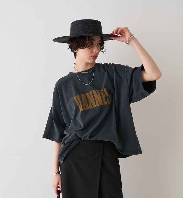 Rouge vif「【REMI RELIEF/レミレリーフ】別注 VANNES ロゴTEE/Tシャツ」|Tシャツ・カットソー|