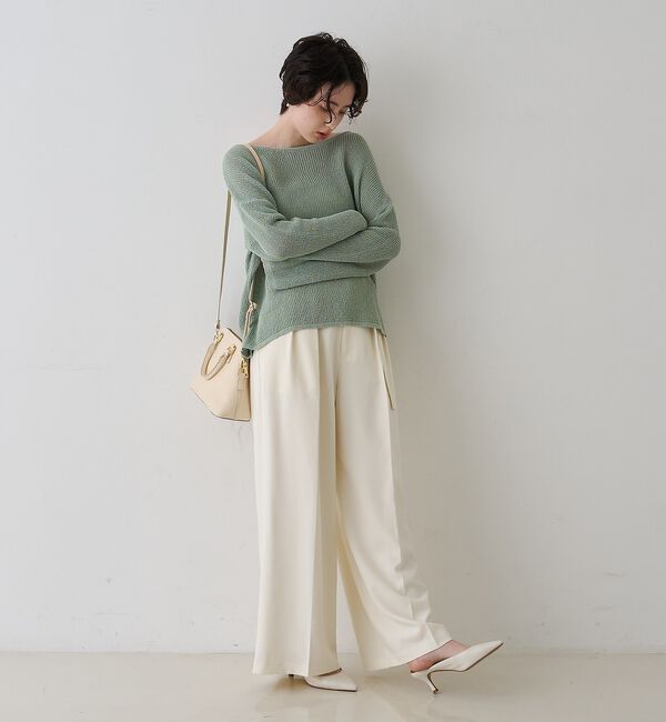 Rouge vif「【一部店舗限定】バックスリット ゆるメッシュニット」|ニット・セーター|