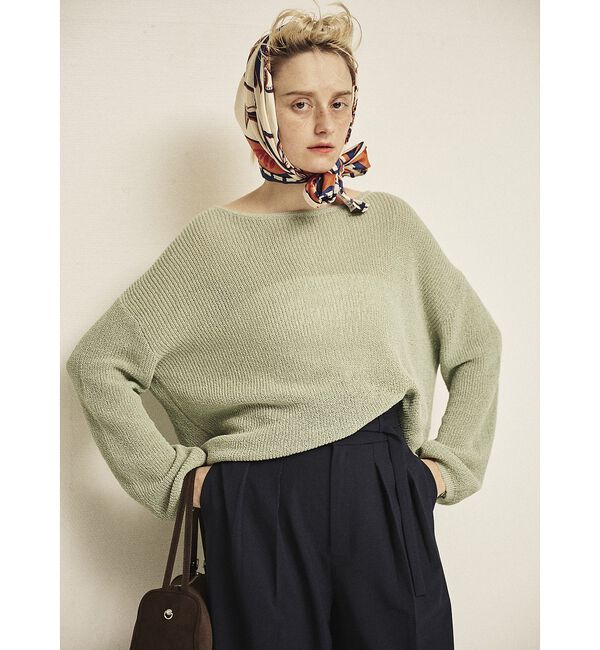 Rouge vif「【一部店舗限定】バックスリット ゆるメッシュニット」|ニット・セーター|