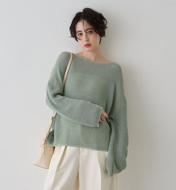 Rouge vif「【一部店舗限定】バックスリット ゆるメッシュニット」|ニット・セーター|