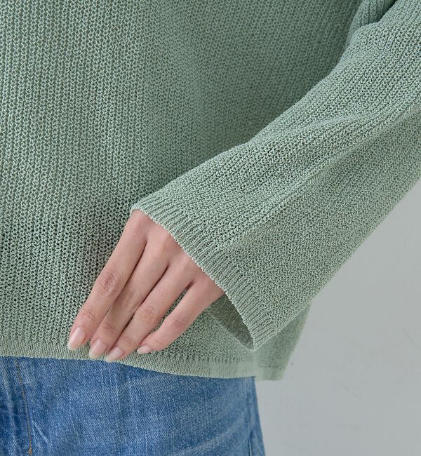 Rouge vif「【一部店舗限定】バックスリット ゆるメッシュニット」|ニット・セーター|