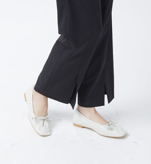 AU BANNISTER「シャーリング スクエアトゥ バレエシューズ」|バレエシューズ|