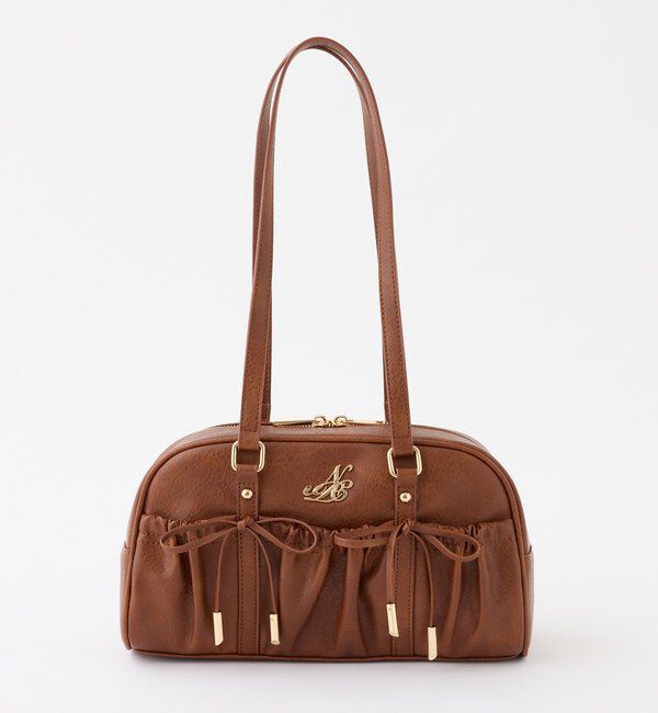  「ドロストリボン付きスクエアバッグ」|ショルダー・メッセンジャー|