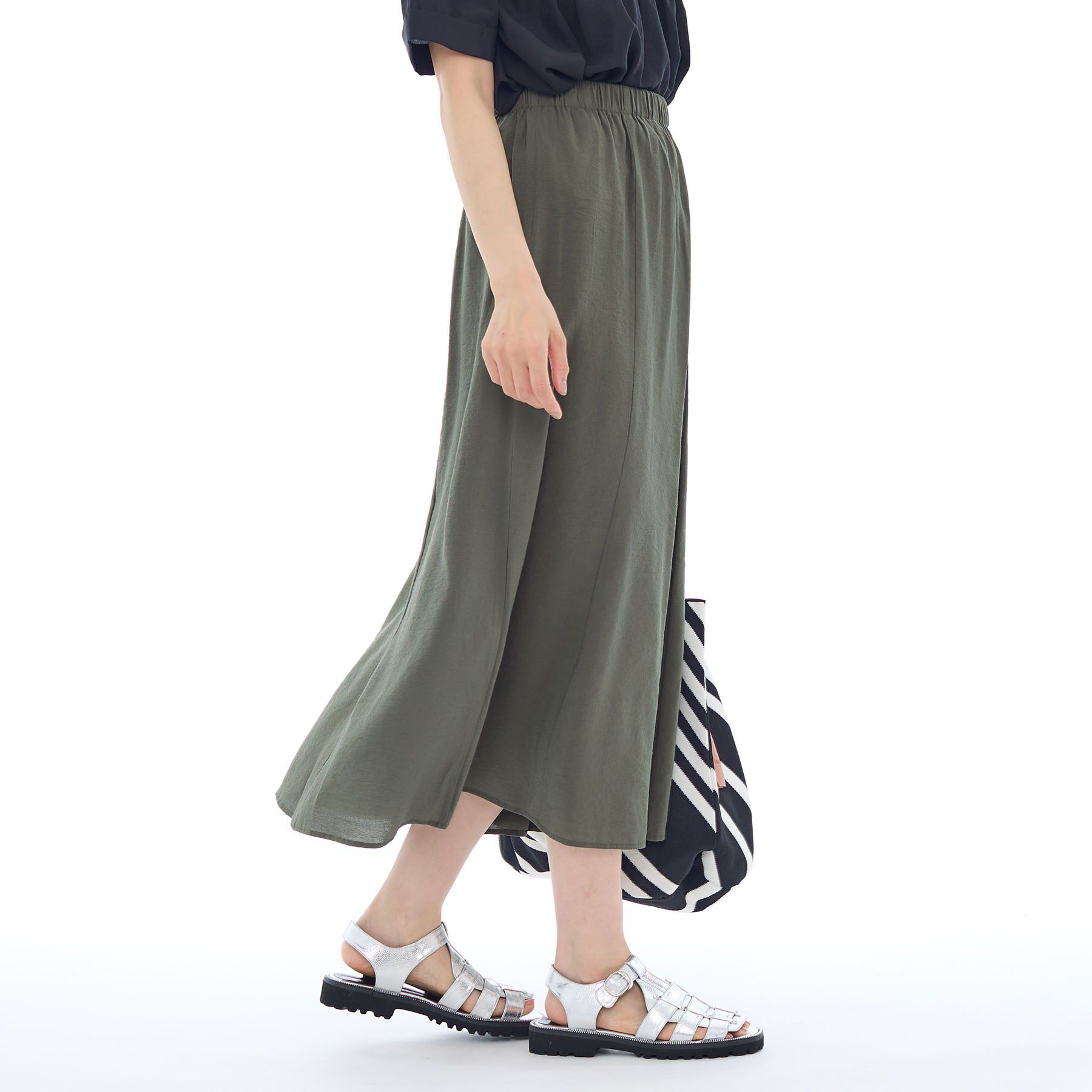 INDIVI「タンブラーフレアスカート」|スカート|